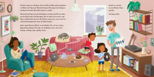 dtv Verlagsgesellschaft Comics*Ella & Ben und die Beatles - Von Pilzköpfen, Erdbeerfeldern und gelben U-Booten