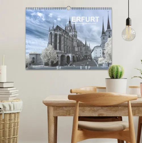 Calvendo Wandkalender*Erfurt - Infrarotfotografien von Kurt Lochte (Wandkalender 2026 DIN A3 quer), Monatskalender