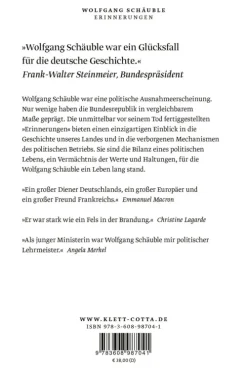 Erinnerungen*Klett-Cotta Verlag Clearance