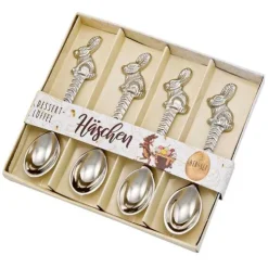 St. Benno Verlag GmbH Küche & Esszimmer-4er-Set Dessert-Löffel 'Häschen'