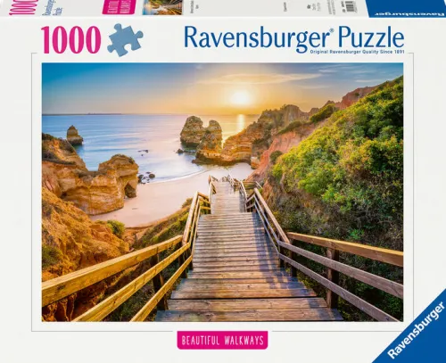 Erwachsenenpuzzle 1000 Teile - Holztreppe zum Praio do Camillo*Ravensburger Spieleverlag Clearance
