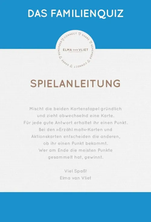 Elma van Vliet Familien- & Gesellschaftsspiele|Puzzles & Puzzlezubehör*Erzähl mal! Das Familienquiz