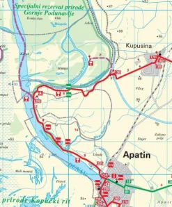 EuroVelo6 (Budapest - Schwarzes Meer) 1:100 000*Huber Kartographie New