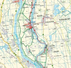 EuroVelo6 (Budapest - Schwarzes Meer) 1:100 000*Huber Kartographie New