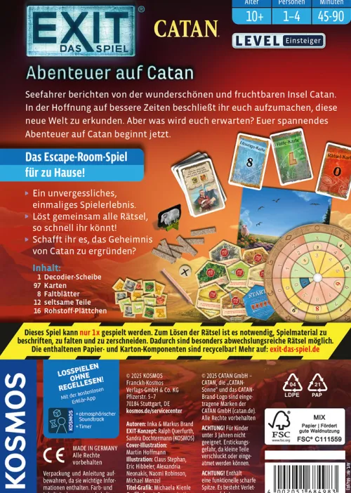 EXIT® - Das Spiel: Abenteuer auf Catan*Franckh-Kosmos Online