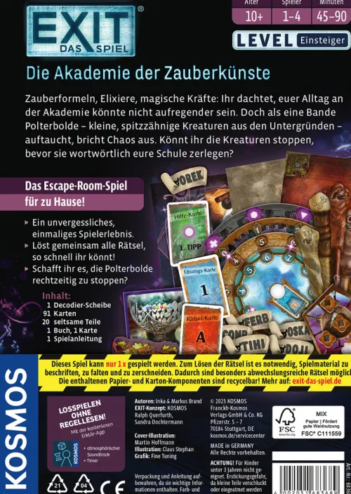 Franckh-Kosmos Familien- & Gesellschaftsspiele*EXIT® - Das Spiel: Die Akademie der Zauberkünste