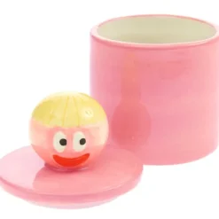 EYE CANDY Keramik Dose mit Deckel, Höhe 12 cm, Ø 8 cm*RICO-Design tap Sale