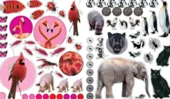 Workman Publishing Kinderbücher*EyeLike Stickers: Animals