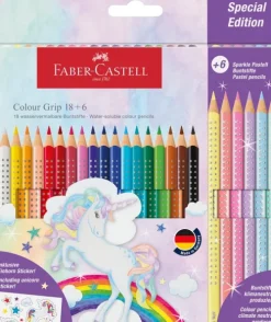 Faber-Castell Buntstifte*Buntstift Colour Grip Einhorn 18+6er Set