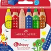 Buntstifte Grippy 6er Set mit Spitzer*Faber-Castell Online
