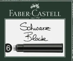 Faber-Castell Füller & Tinte*Standard Tintenpatrone schwarz 6er Set