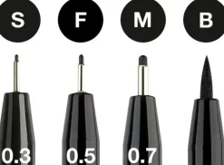 Tuschestift PITT Artist Pens Black 4er Set*Faber-Castell Best