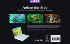 Kunth Verlag Wochenkalender*Farben der Erde - KUNTH Tischkalender 2026