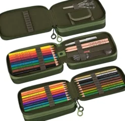 Baier & Schneider Federtaschen-Federmäppchen 3 RV grün