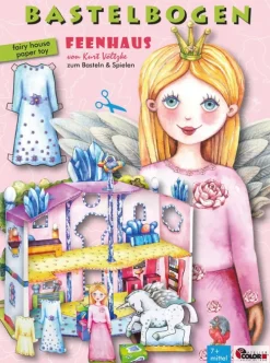 Atelier Color Bastelpapier & Origami-Feenhaus basteln Bastelbogen mit Anziehpuppe Ausschneidebogen