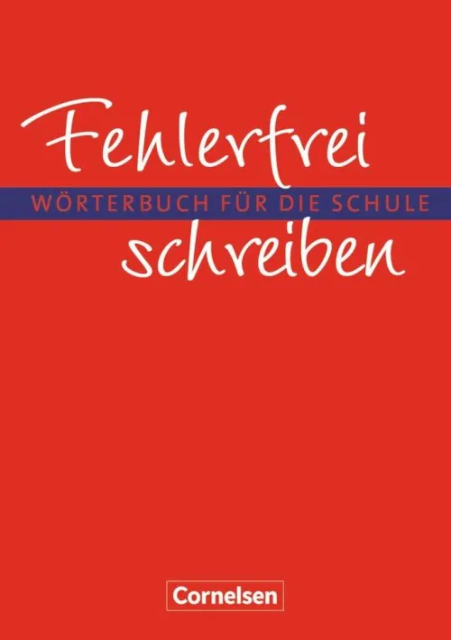 Cornelsen Verlag GmbH Quali Trainer·Quali Trainer*Fehlerfrei schreiben. Wörterbuch für die Schule. Neubearbeitung
