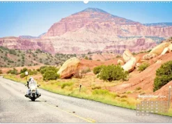 Fernweh und Traumziele: Auf Motorrad-Tour in den USA (hochwertiger Premium Wandkalender 2026 DIN A2 quer), Kunstdruck in Hochglanz*Calvendo Discount