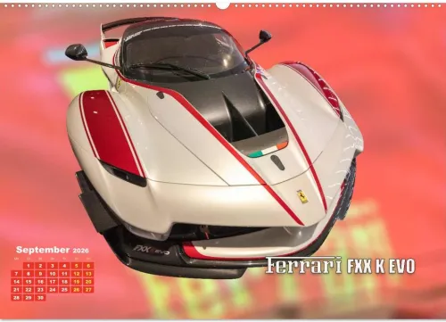 Calvendo Wandkalender-Ferrari - Synonym für Motorsport (Wandkalender 2026 DIN A2 quer), Monatskalender