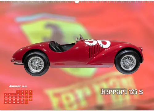 Calvendo Wandkalender-Ferrari - Synonym für Motorsport (Wandkalender 2026 DIN A2 quer), Monatskalender