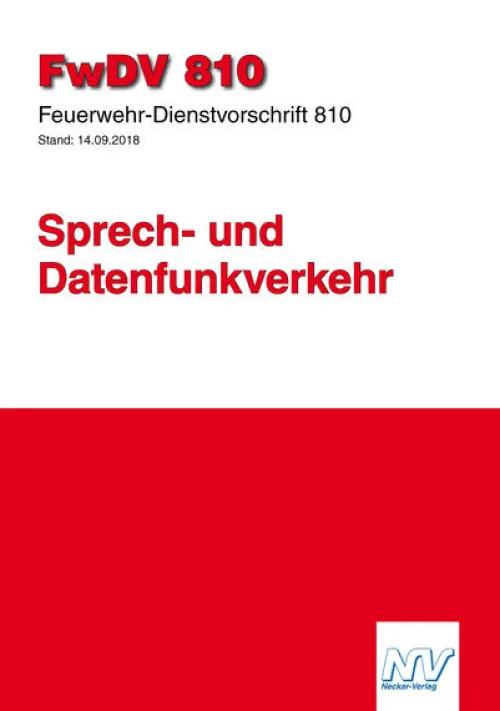Neckar-Verlag Medienwissenschaft*Feuerwehr-Dienstvorschrift 810 (FwDV 810)