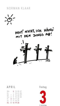 Lappan Abreiß-Kalender-Fiese Bilder Cartoons für jeden Tag 2026: Tagesabreißkalender