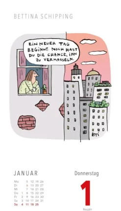 Lappan Abreiß-Kalender-Fiese Bilder Cartoons für jeden Tag 2026: Tagesabreißkalender