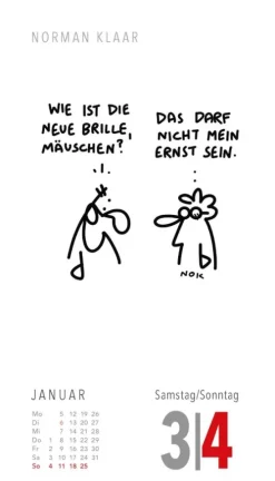 Lappan Abreiß-Kalender-Fiese Bilder Cartoons für jeden Tag 2026: Tagesabreißkalender