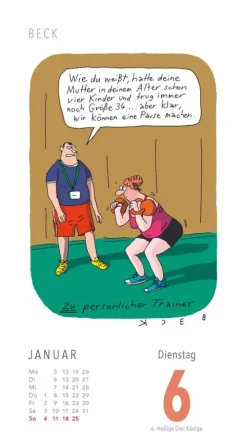 Lappan Abreiß-Kalender-Fiese Bilder Cartoons für jeden Tag 2026: Tagesabreißkalender