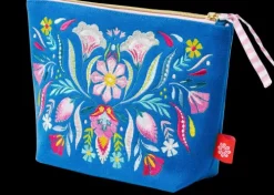 Fiesta del Sol Accessoirestasche bestickt, 18 x 24 cm, königsblau*Groh Verlag Online