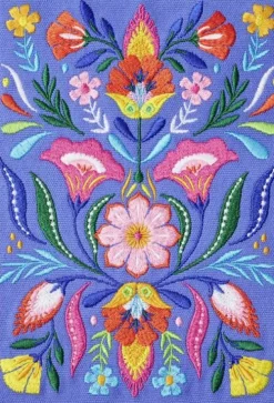 Groh Verlag Notizbücher & -Blöcke-Fiesta del Sol Notizbuch bestickt A5 - 240 Seiten, königsblau