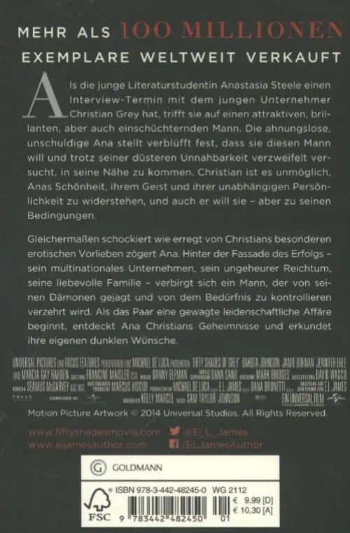 Fifty Shades of Grey - Geheimes Verlangen*Goldmann TB New