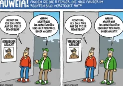Bassermann, Edition Cartoons-Finde den Fehler - Bildersuchrätsel mit Cartoons