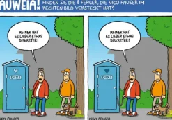 Bassermann, Edition Cartoons-Finde den Fehler - Bildersuchrätsel mit Cartoons