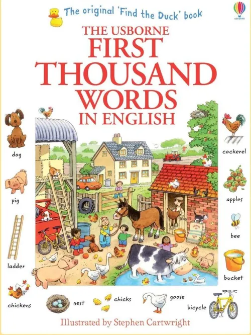 Kinder Usborne Publishing Kinderbücher-First Thousand Words in English