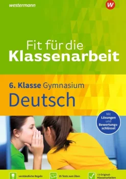 Fit für die Klassenarbeit - Gymnasium. Deutsch 6*Westermann Lernwelten Sale