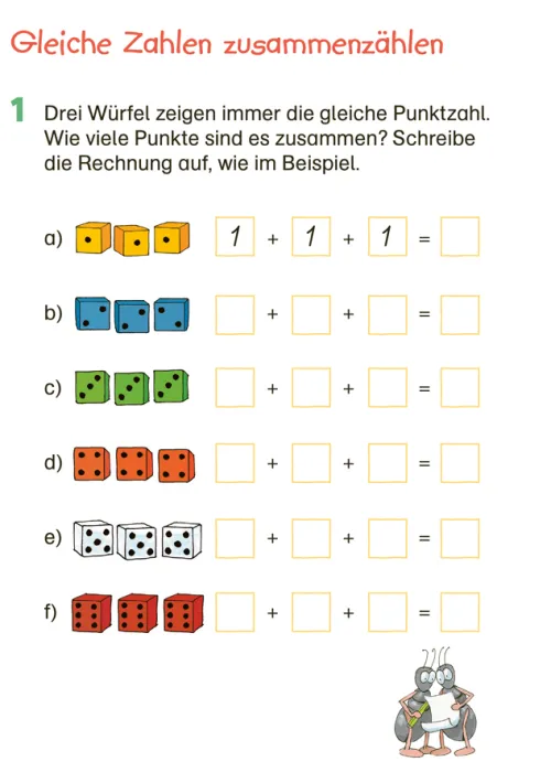 Tessloff Verlag Grundschule·Mathematik-Fit für Mathe 1. Klasse. Mein 5-Minuten-Block