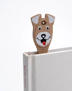 Bookchair Vertrieb Lesen & Geschichten-Flexilight Animal Leselicht (Hund) | 2 in 1 Leselampe & Lesezeichen | LED Leselicht | Geschenk für Leser, Buchliebhaber | Deutsche Ausgabe