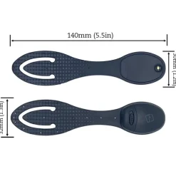 Bookchair Vertrieb Lesen & Geschichten*Flexilight Black Dots (schwarz) | 2 in 1 Leselampe & Lesezeichen | LED Leselicht | Geschenk für Leser, Buchliebhaber | Deutsche Ausgabe