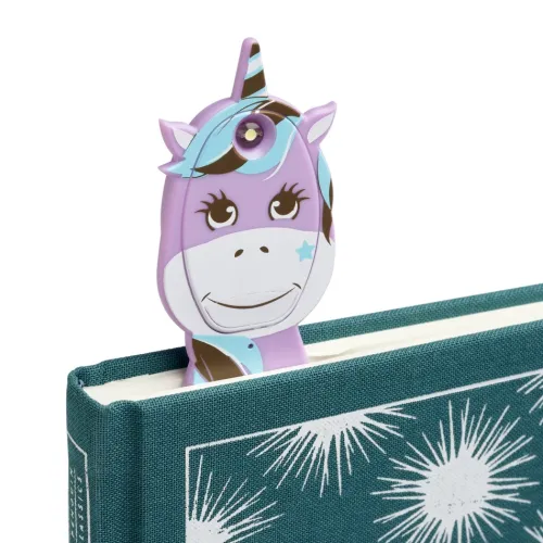 Flexilight Pals Leselicht (Einhorn) - lila - 2 in 1 Leselampe & Lesezeichen - LED Leselicht - Geschenk für Leser, Buchliebhaber - Deutsche Ausgabe*Bookchair Vertrieb Sale