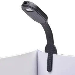 Bookchair Vertrieb Lesen & Geschichten*Flexilight RC (Black Dots) - wiederaufladbares Leselicht - 2 in 1 Leselampe & Lesezeichen - LED Leselicht - Geschenk für Leser, Buchliebhaber - Deutsche Ausgabe