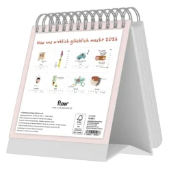 teNeues Calendars & Stationery GmbH & Co. KG Wochenkalender*Flow - Was uns wirklich glücklich macht - Wochenkalender 17 x 16 mit Spiralbindung, 53 Illustrationen der kleinen Glücksmomente