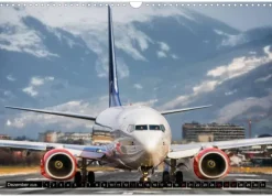 Flugzeugkalender (Wandkalender 2026 DIN A3 quer), Monatskalender*Calvendo Outlet