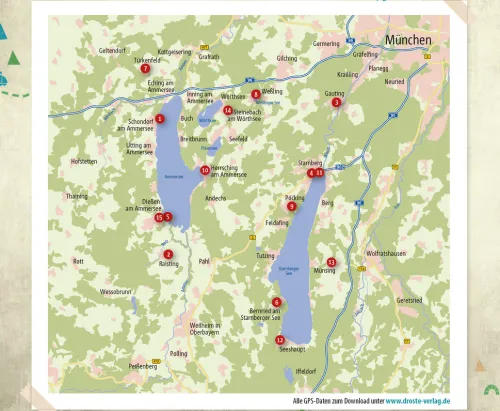 Droste Verlag Radreisen & Radtouren-Fünfseenland. Radeln für die Seele
