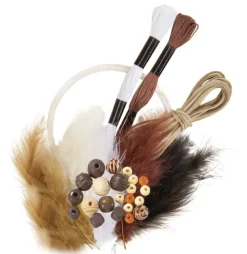 Folia Dekoration & Einrichtung-Traumfänger-Set ETHNO, 35 Teile