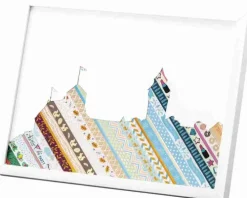 Folia Klebstoff & Klebebänder-Washi-Tape 4er Set HOTFOIL ROSEGOLD, 3x 15mmx5m + 1x 5mmx5m