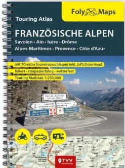 FolyMaps Touringatlas Französische Alpen 1:250.000*Touristik-Verlag Vellmar Sale