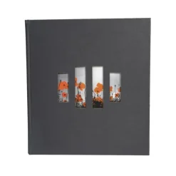 Quo Vadis Dekoration & Einrichtung-Fotoalbum MILANO 29x32 cm, 60 schwarze Seiten