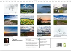 Franken WildRomantisch (Wandkalender 2026 DIN A3 quer), Monatskalender*Calvendo Best