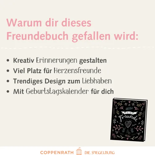 Coppenrath Kalligraphie & Handlettering*Freundebuch - Handlettering - Meine Freunde