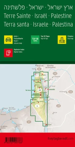 Freytag + Berndt Niederländische Bücher*freytag & berndt Straßenkarte Heiliges Land - Israel - Palästina 1:150.000